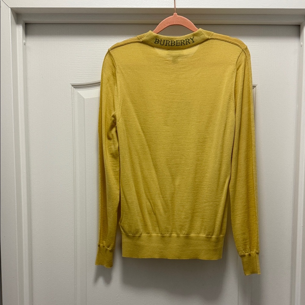 Burberry Yellow Crewneck Sweater